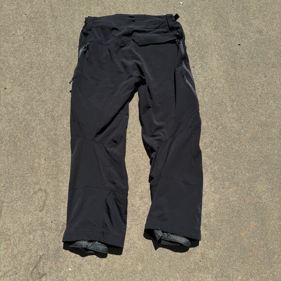 Men's Outdoor Research Black Windstopper Soft Shell Snow Winter Pants Sz Large - Picture 4 of 9